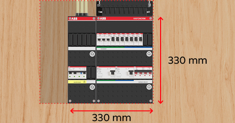 Nieuwsbericht: Hafonorm groepenkast 330x330mm