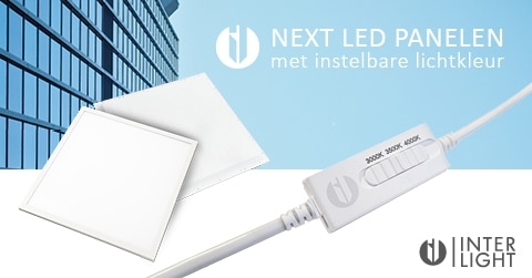 Nieuwsbericht: Next led panelen met instelbare lichtkleur