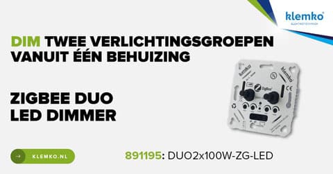Nieuwsbericht: Lumiko zigbee duo dimmer