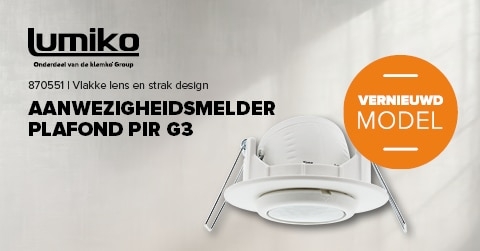 Nieuwsbericht: 870551 G3 aanwezigheidsmelder vernieuwd