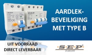 Type B aardlekbeveiliging SEP