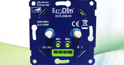 Nieuwsbericht: 2 LED dimmers in 1 inbouwdoos